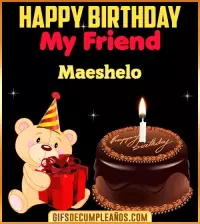 GIF Happy Birthday My Friend Maeshelo